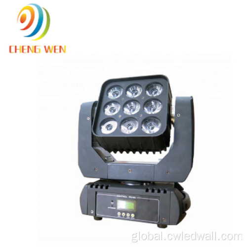 China Disco Lights 9 PCS*12W 4in1 LED Moving Matrix Supplier
